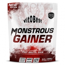 Monstrous Gainer 2200 1.5kilos. SIN GLUTEN